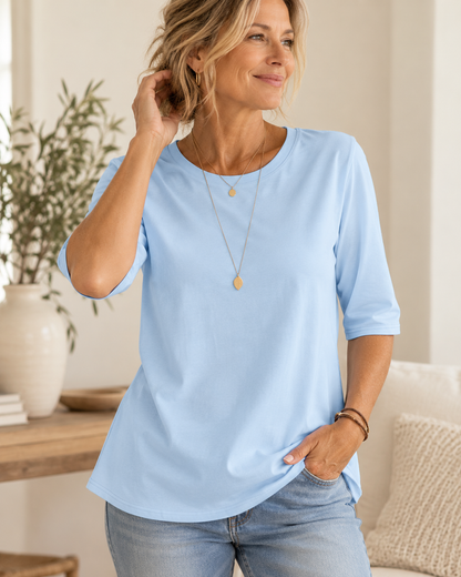 Anouk™ | Comfortabele Top Met Driekwart Mouwen
