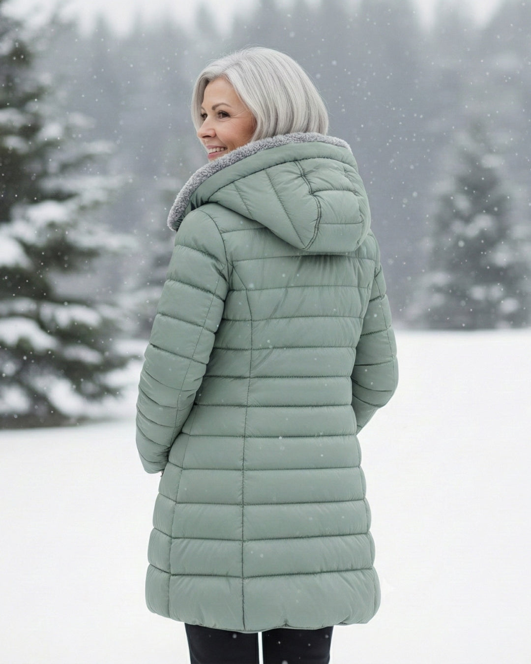 Marloes™ | Warme Gewatteerde Winterjas Met Capuchon 12