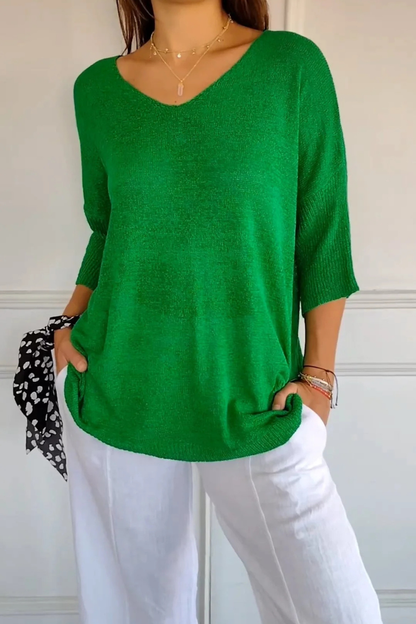 Leni™ | Casual Zachte V-Neck Top