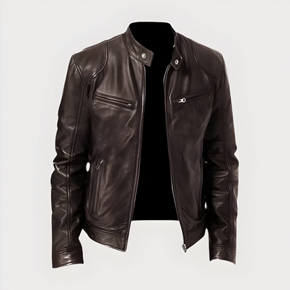 Joren™ | Klassieke bikerjas met rits