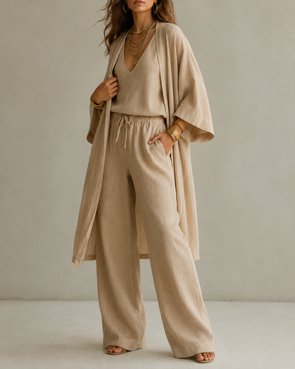 Amber™ | Relaxte 3-Delige Set Met Niet Doorschijnende Broek