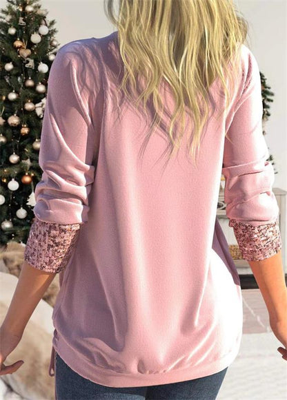 Arla™ | Moderne blouse met paillettenlaag