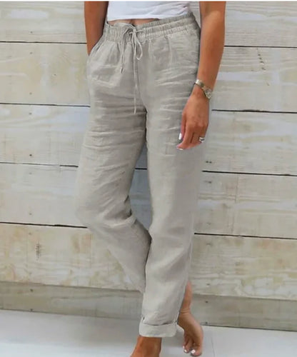 Rosalie™ | Comfortabele Broek Met Wijde Pijpen En Trekkoord 3