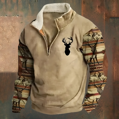 Roan™ | Casual Geborduurde Half Zip Trui