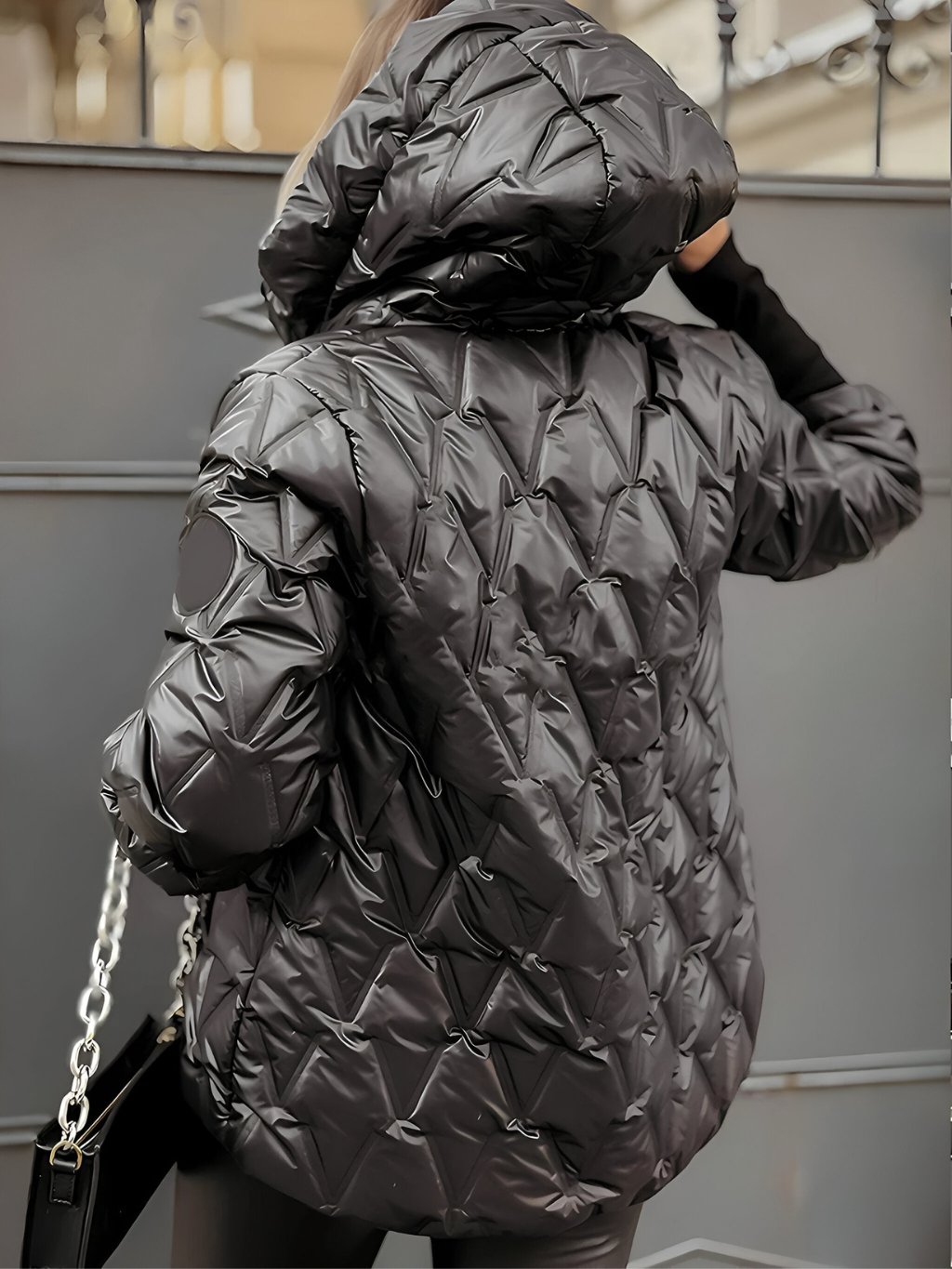 Aurora™ | Comfortabele Gewatteerde Winterjas met Capuchon