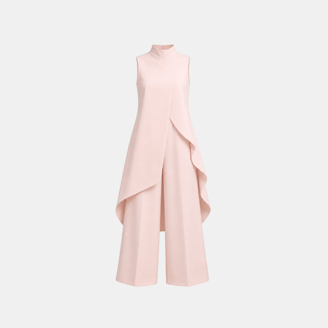 Leni™ | Elegante Mouwloze Set Met Wijde Broek