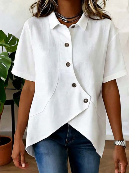 Mila™ | Comfortabele Korte Mouw Blouse