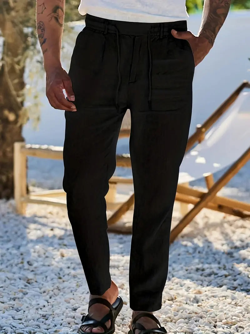 Rens™ | Casual Broek Met Koord