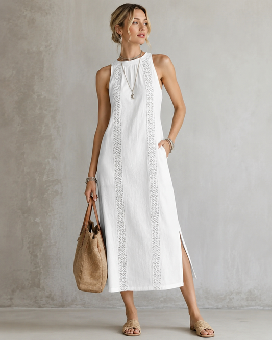 Irene™ | Elegante Mouwloze Buikbedekkende Midi Jurk
