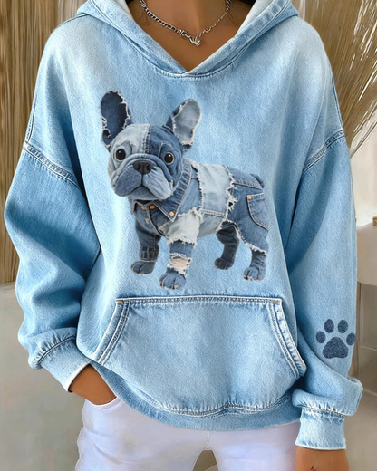 Dax™ | Comfortabele Trui Met Patchworkprint Van Dieren
