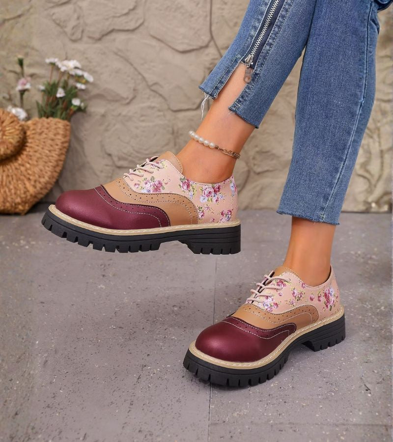 Ada™ | Orthopedische Oxford Schoenen Met Bloemenprint
