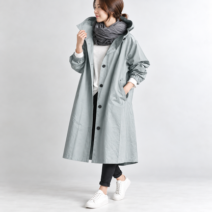 Wendy™ | Lange Trenchcoat Met Capuchon