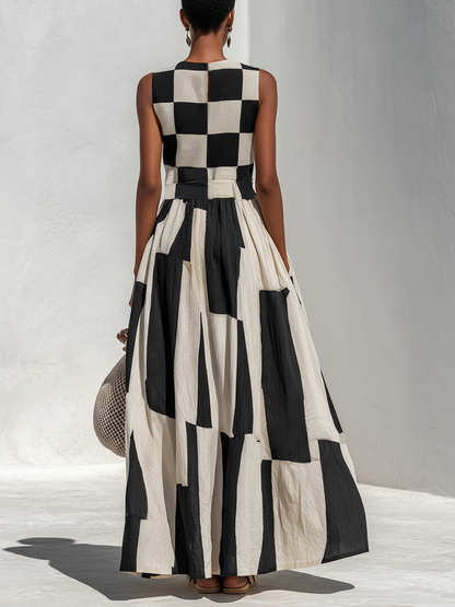 Els™ | Elegante Buikbedekkende Mouwloze Maxi Jurk