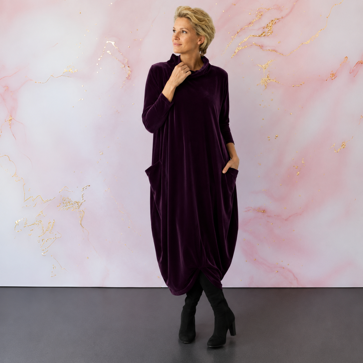 Leona™ | Elegante Fluwelen Maxi Jurk
