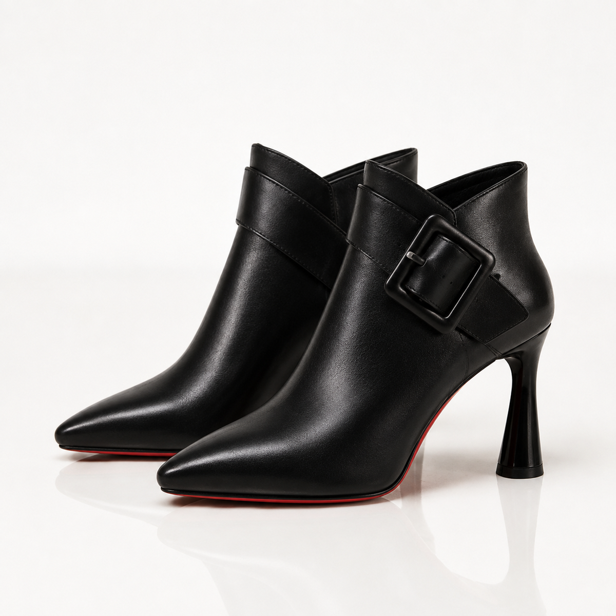 Zena™ | Elegante Orthopedische Enkellaarsjes met Gesp 5