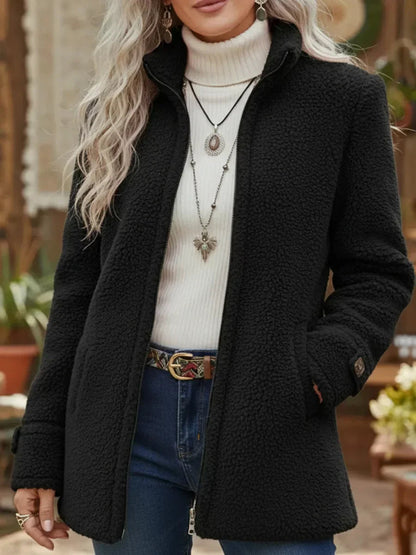 Emma™ | Warme Teddy Fleece Jas Met Rits 5