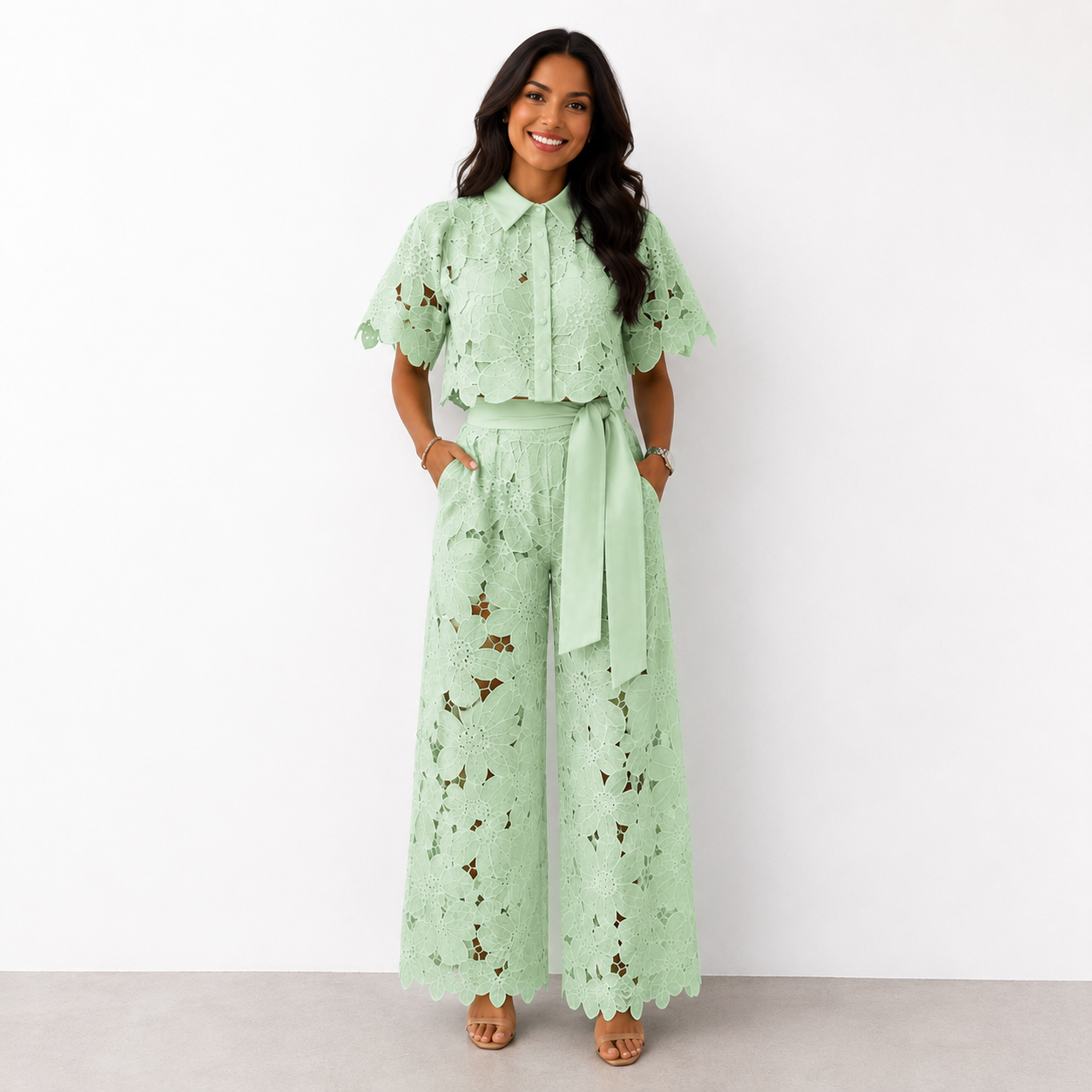 Arielle™ | Elegante Tweedelige Kanten Set