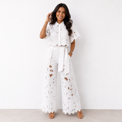 Arielle™ | Elegante Tweedelige Kanten Set
