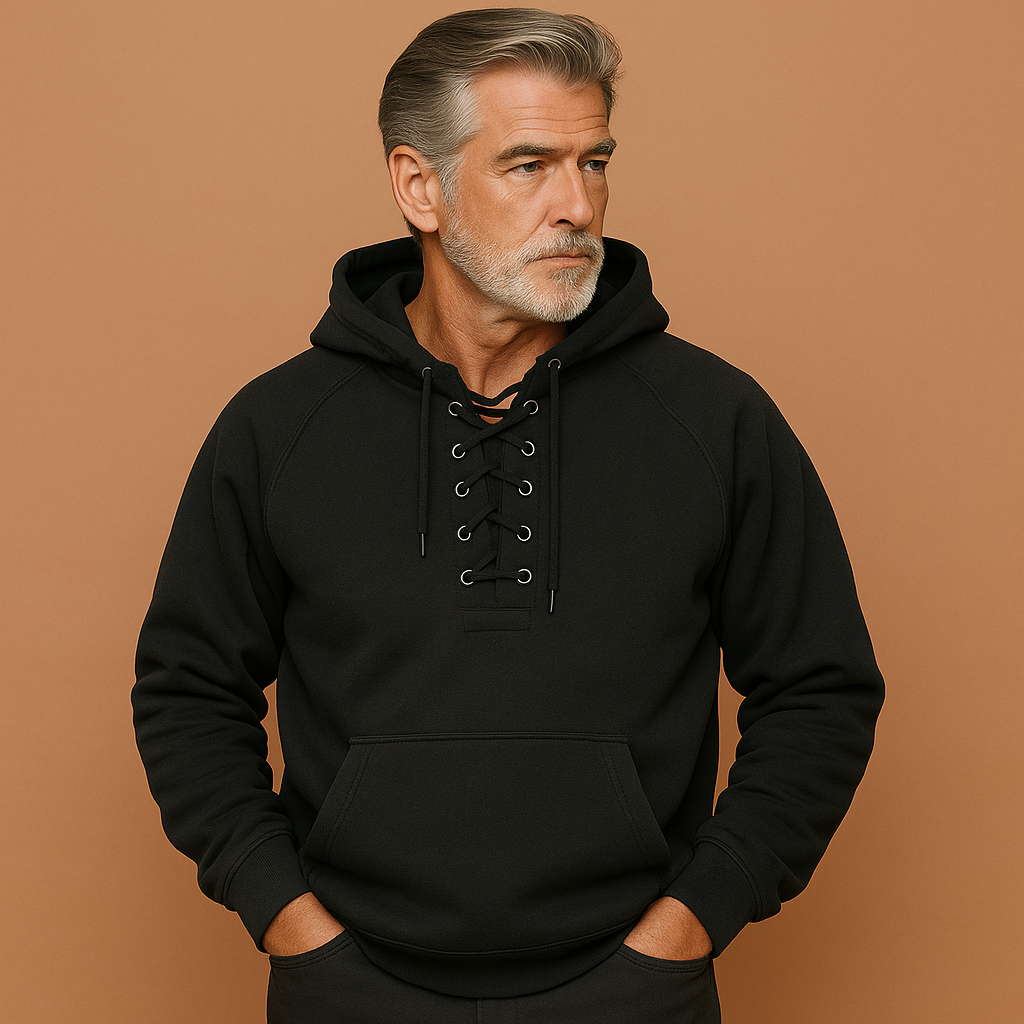 Lorin™ | Hoodie met veterdetail