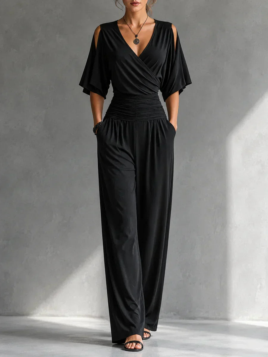 Marleen™ | Elegante Jumpsuit Met Wijde Pijpen 8