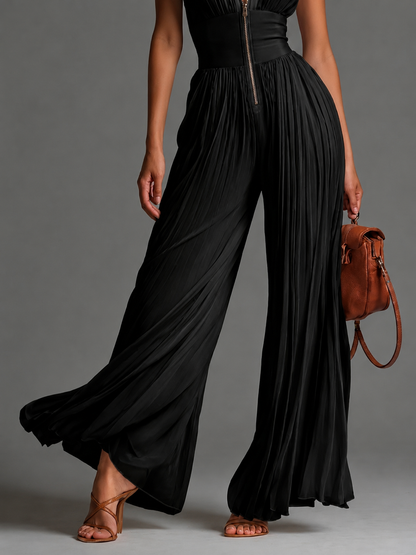 Elise™ | Chique Jumpsuit Met Halternek En Tailleband