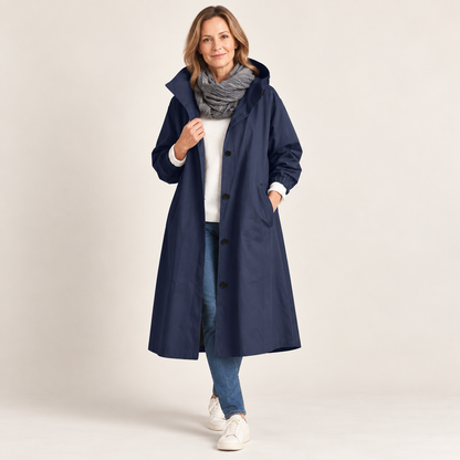 Wendy™ | Lange Trenchcoat Met Capuchon
