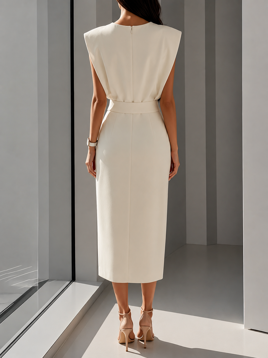 Celina™ | Stijlvolle Mouwloze Midi Jurk