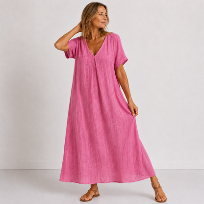 Violet™ | Soepelvallende Maxi Jurk