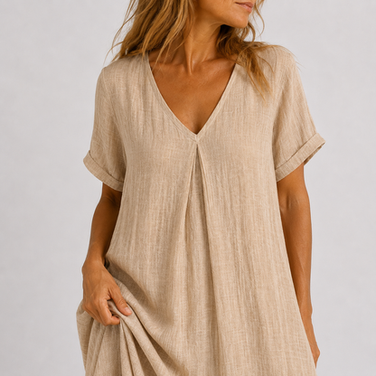 Violet™ | Soepelvallende Maxi Jurk