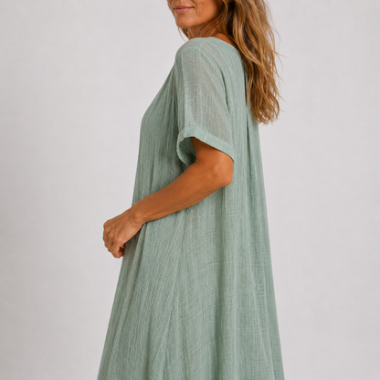 Violet™ | Soepelvallende Maxi Jurk