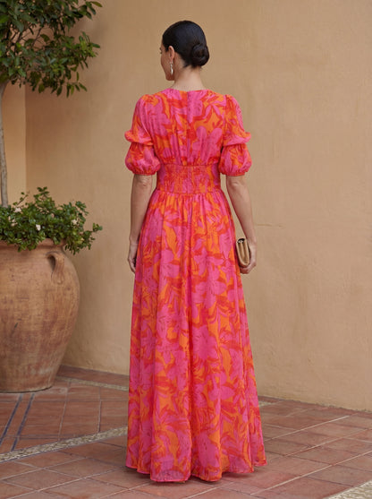 Isabella™ | Elegante Maxi Jurk met V-Hals