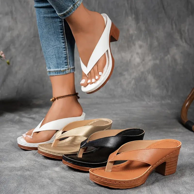 Nela™ | Elegante Minimalistische Hakken Sandalen