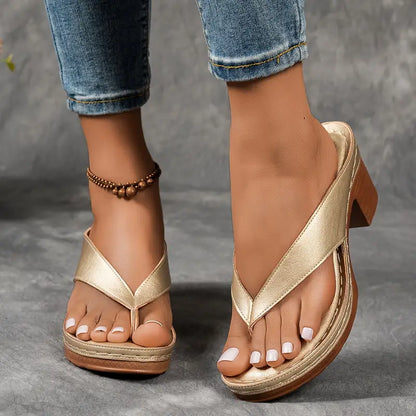 Nela™ | Elegante Minimalistische Hakken Sandalen