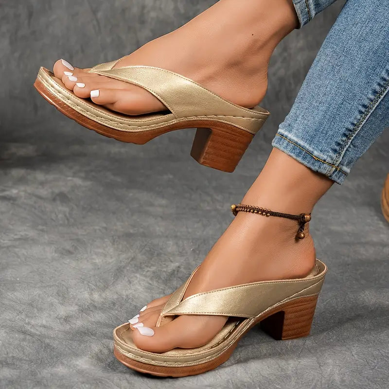 Nela™ | Elegante Minimalistische Hakken Sandalen