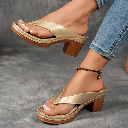 Nela™ | Elegante Minimalistische Hakken Sandalen