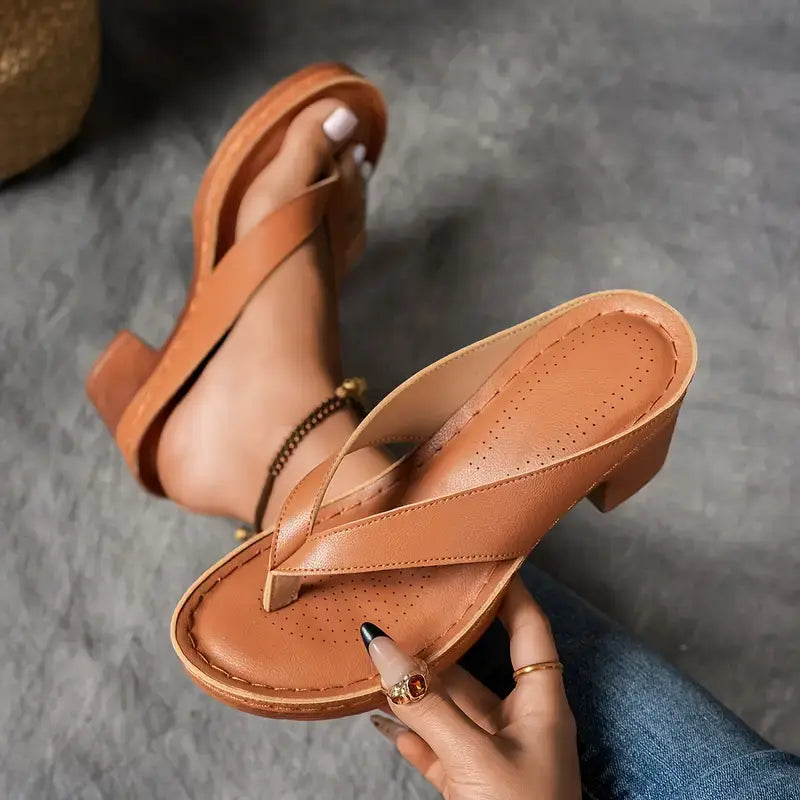 Nela™ | Elegante Minimalistische Hakken Sandalen