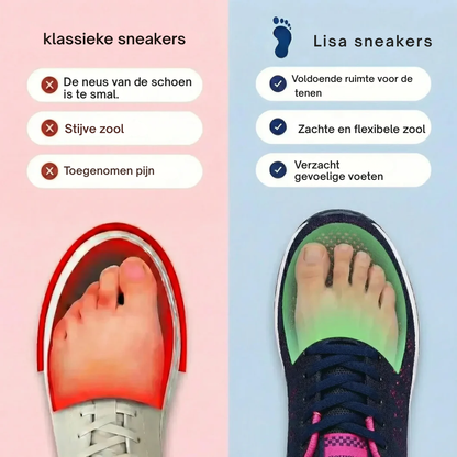 Lisa™ | Lichtgewicht Wandelsneakers