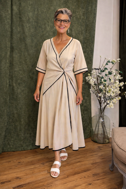 Ingrid™ | Moderne casual maxi jurk