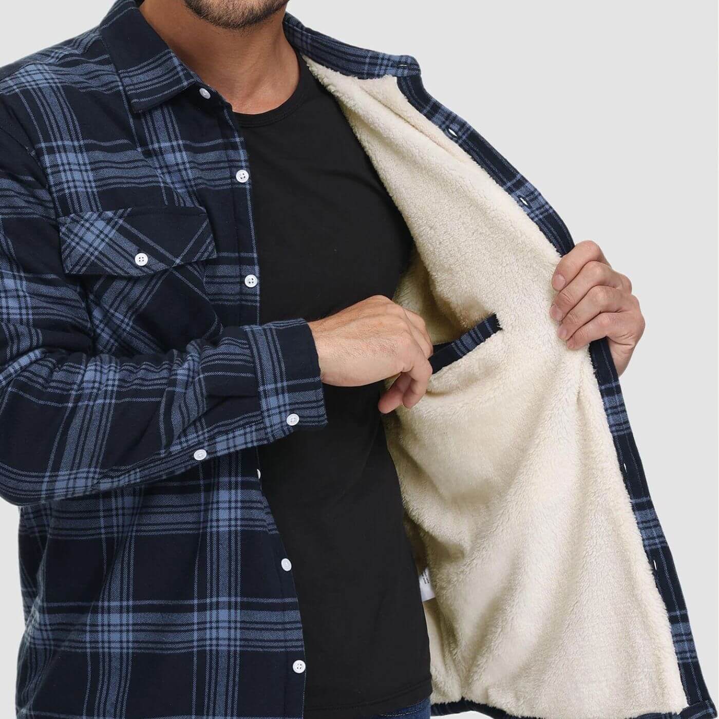 Axel™ | Casual Geruite Shirt Jas