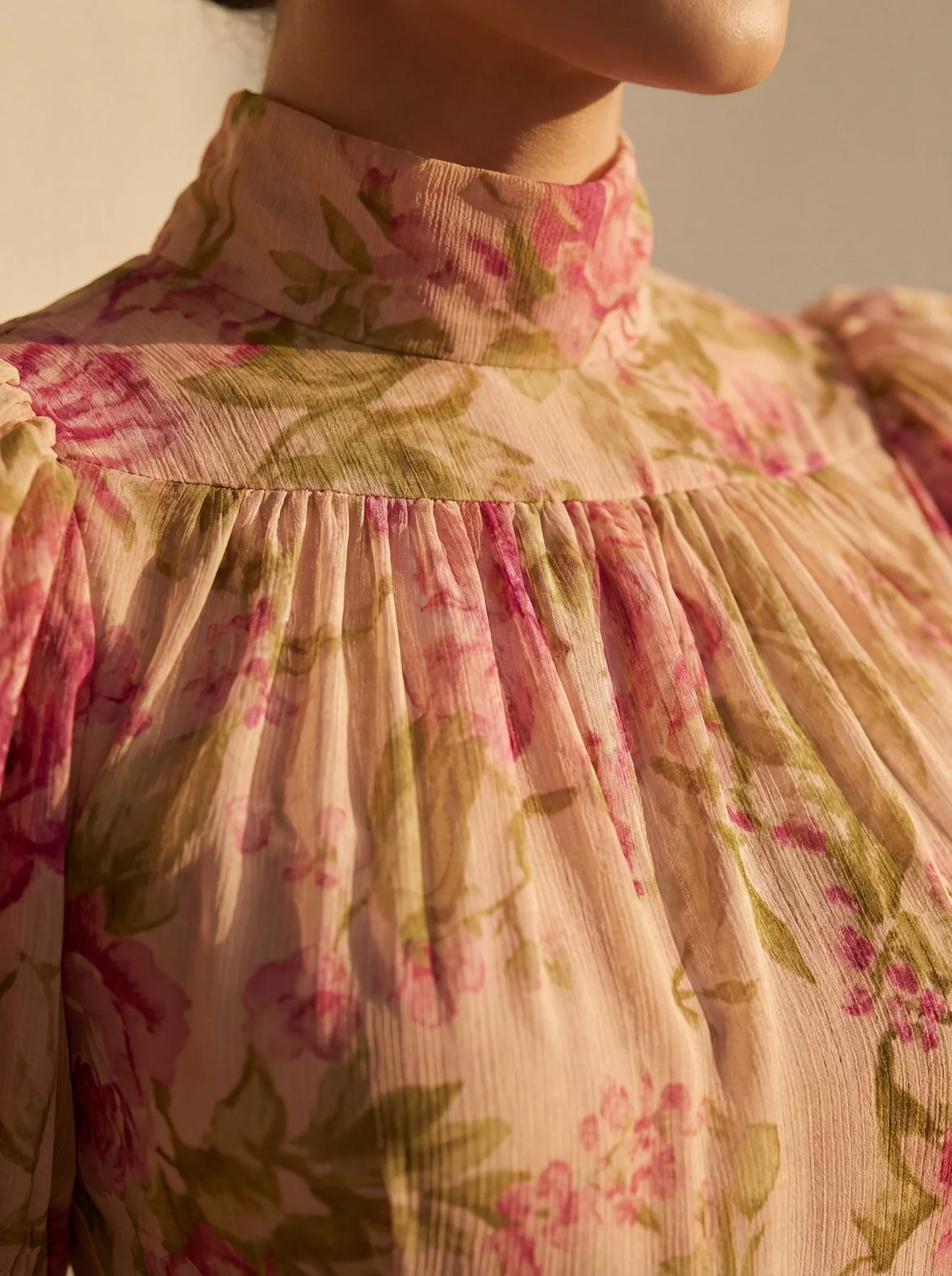 Elira™ | Elegante Bloemen Ruffle Maxi Jurk