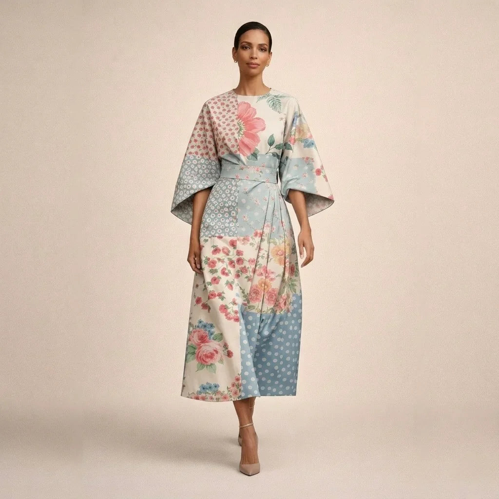 Alma™ | Elegante Midi Jurk