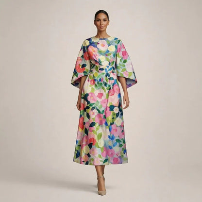Alma™ | Elegante Midi Jurk