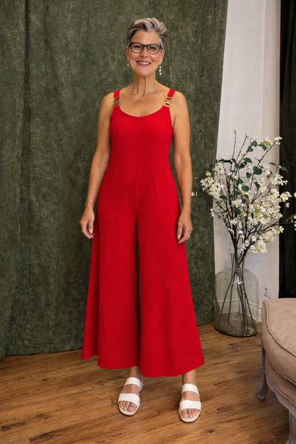 Ingrid™ | Elegante Jumpsuit met Schouderbanden
