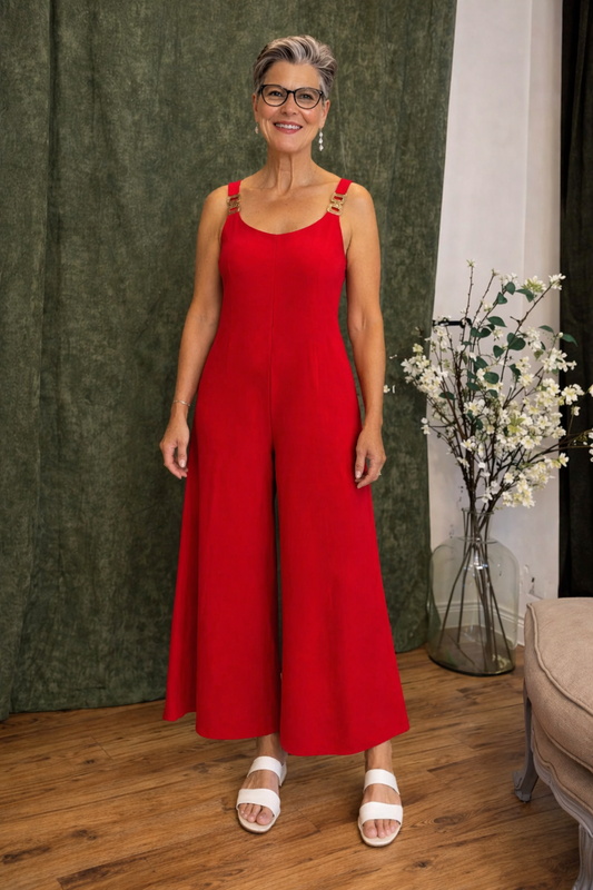 Ingrid™ | Elegante Jumpsuit met Schouderbanden
