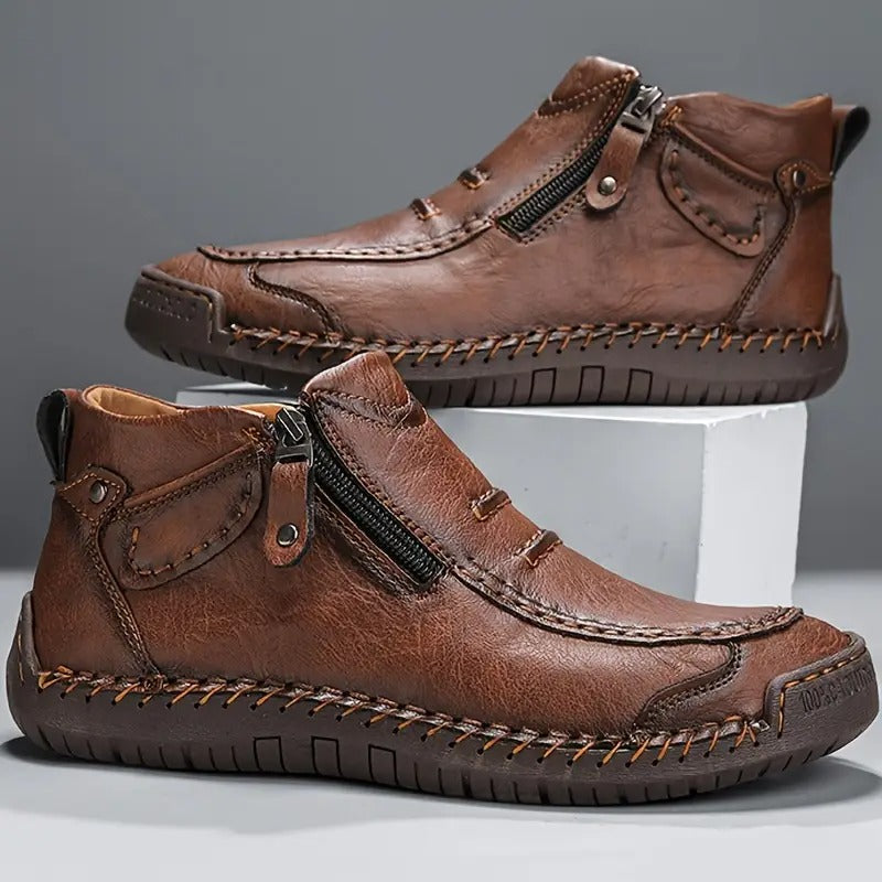 Einar™ | Comfortabele Leren Schoenen met Ondersteunend Voetbed