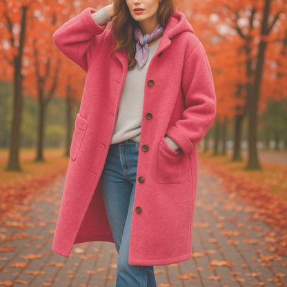 Liora™ | Gezellige oversized wollen jas
