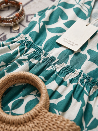 Tasha™ | Elegante Midi Jurk Met Buikcamouflerend Design