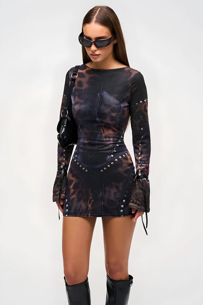 Suri™ | Elegante Bedrukte Mini Jurk