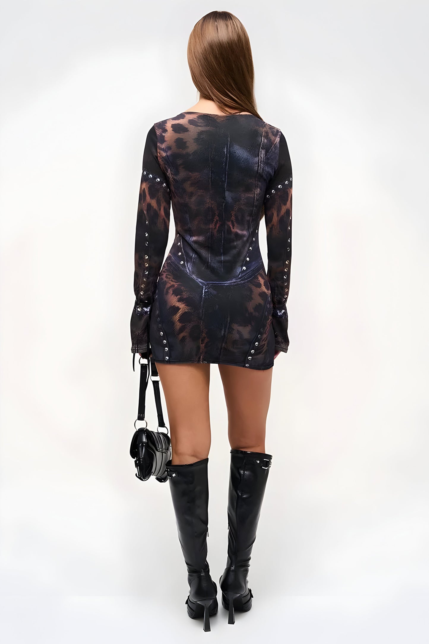 Suri™ | Elegante Bedrukte Mini Jurk