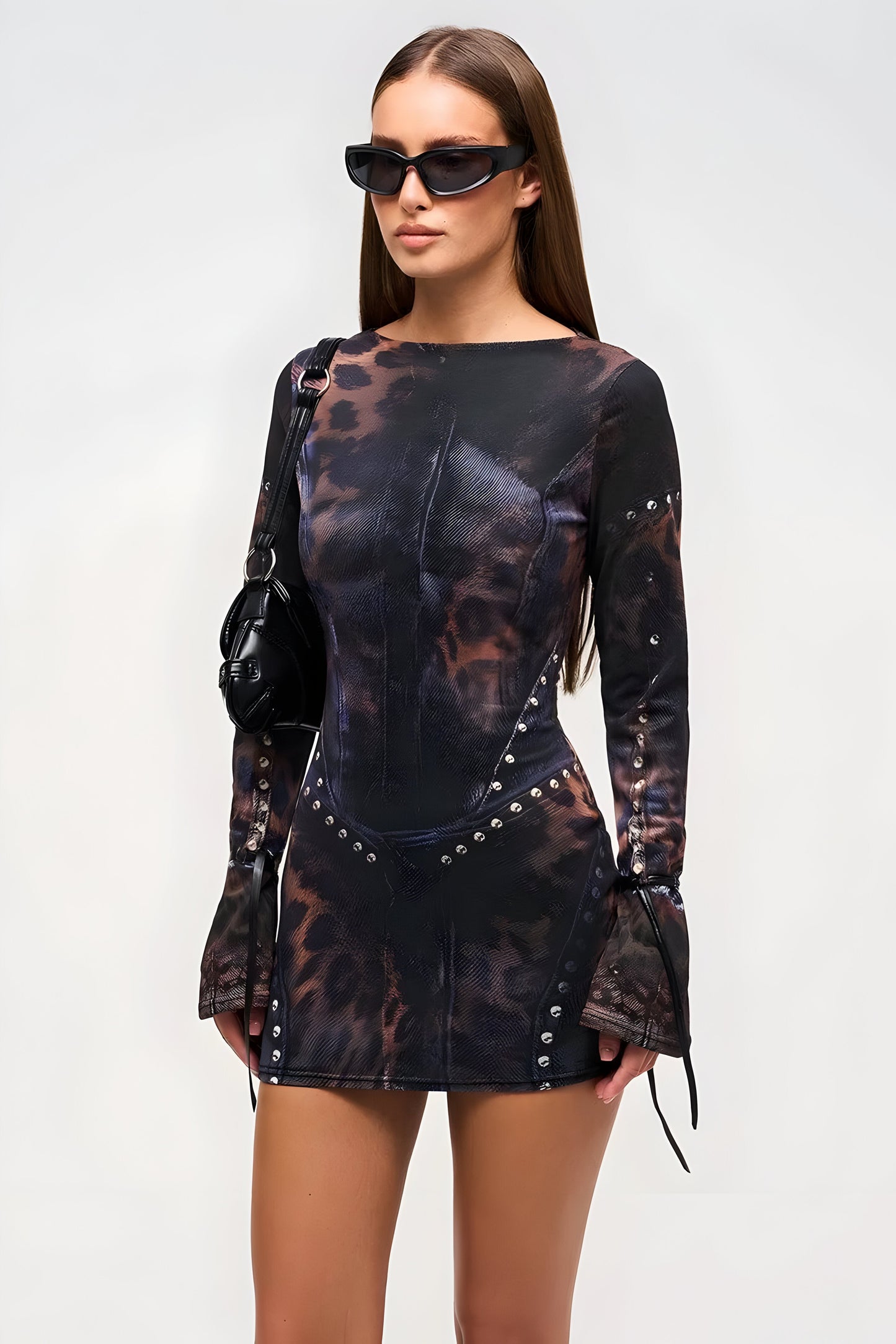 Suri™ | Elegante Bedrukte Mini Jurk